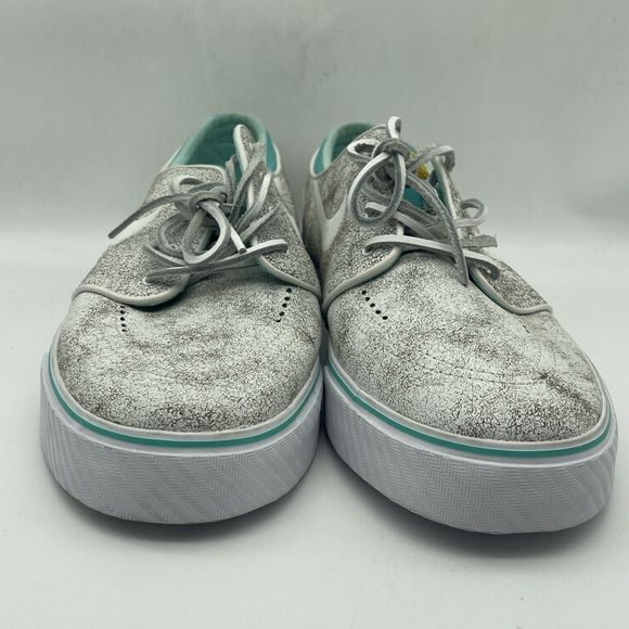 Nike ZOOM STEFAN JANOSKI ELITE White Black Hyper Jade 725074-110 Excellent Cond - Picture 3 of 8